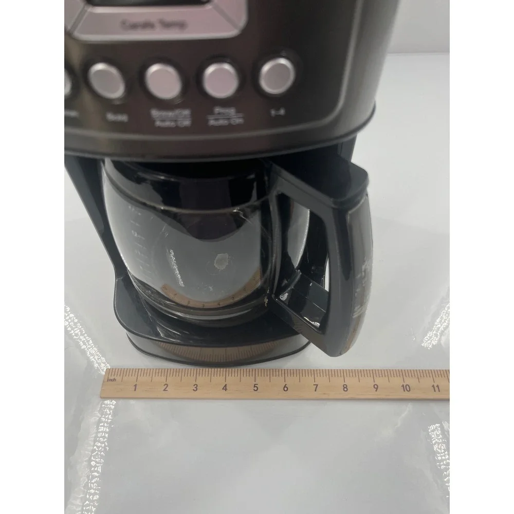 Cuisinart 14 Cup Programmable Coffeemaker Black Gunmetal Grey DCC-3200P1